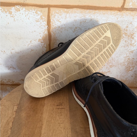 Preowned Cole Haan Black Leather Chukka Boots Size 10 - Picture 5 of 6